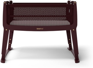 SnuzPod Studio Co-sleeper - Rome Burgundy Rot dunk