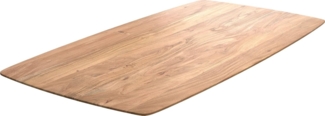 Esstischplatte Edge Boot 180x90cm Akazie Natur Schweizer Kante