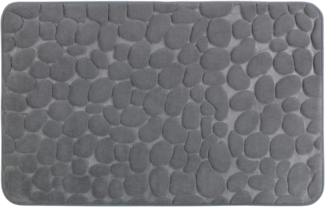 Badteppich PEBBLES, Memory Foam, Wenko, Grau