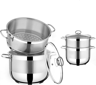 Urban Living 12 Liter Couscous-Topf Ø 28 cm Edelstahl Kochtopf 31322
