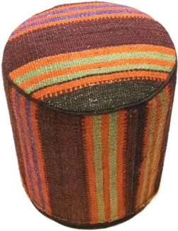 Sonderform,XS / 80 cm Ø Rund & kleiner,Mehrfarbig,Patchwork,Schurwolle,Afghanistan