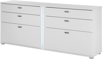 Sideboard Bellport in weiß matt 200 cm
