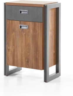 Kommode Auburn Eiche Stirling und Matera grau 55 cm
