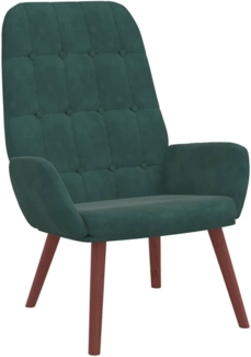 vidaXL Relaxsessel Dunkelgrün Samt 4102634