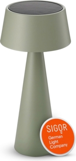 SIGOR LED Tischleuchte Akku-Tischleuchte, Dimmbar, LED fest integriert, 2.700 K