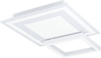 Eglo 99311 Deckenleuchte SAVATARILA-C weiß L:45 B:45 H:7cm dimmbar 2700-6500K mit Connect Funktion
