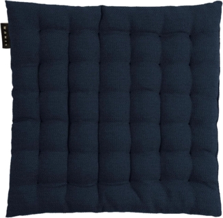 LINUM PEPPER Elegantes Sitzkissen 40x40 cm, 100% Baumwolle, Maschinenwaschbar, Dunkles Marineblau