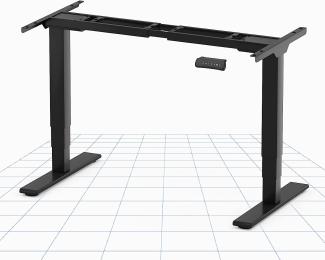 Flexispot EC5B Höhenverstellbarer Schreibtisch Elektrisch höhenverstellbares Tischgestell, 3-Fach-Teleskop, passt für alle gängigen Tischplatten. Mit Memory-Steuerung und Softstart/-Stop (Schwarz)