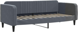 vidaXL Tagesbett Dunkelgrau 90x190 cm Samt 354100