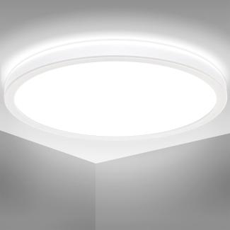 LED Bad-Deckenleuchte, weiß, LED/18W