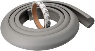 mumbi Kantenschutz Eckschutz für Kleinkinder Grau mit Klebefolie 2 Meter selbstklebend