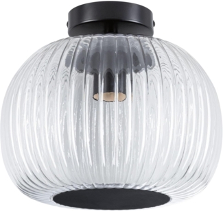 Paulmann 71146 Selection Bathroom Deckenleuchte Ruya Klarglas Schwarz E27 IP44