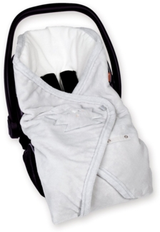 bemini BISIDE Bamboo Einschlagdecke für Babyschalen Plum