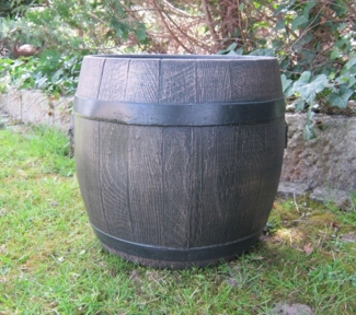 Pflanzkübel BOLERO, Größe S, Fass, Kunststoff