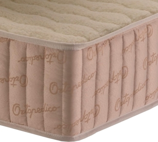 DELUXE13 Eliocel orthopädische Matratze, anatomisch, 2 Seiten, Merinowolle, Gold, hohe Festigkeit, 20 cm Dicke (105x190 cm)