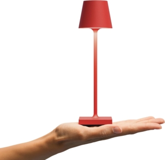 SIGOR LED Tischleuchte NUINDIE Pocket Feuerrot, Dimmbar, 1 LED Platine, 2.700 K / 2.200 K