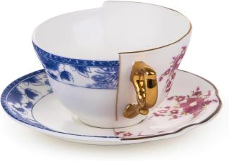 Seletti 'Teetasse mit Untertassenn aus Porzellan hybrid Zenobia