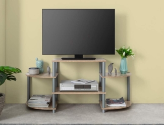Regal Torben 2 Eiche Sonoma 130 x 58 x 40 cm Standregal Bücherregal
