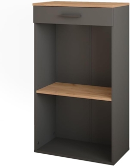 Weinregal Repose Goldkraft Eiche/Anthrazit 60 x 106 cm Vicco