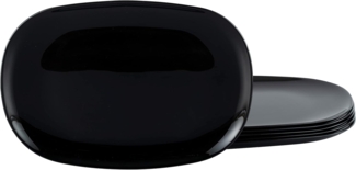 Italien Party Schwarz, Burgerteller 6-tlg (mo)