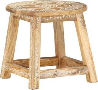 vidaXL Hocker Handbemalt 38×38×35 cm Mango Massivholz 287445
