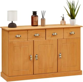 IDIMEX Sideboard PARIS, Sideboard Kommode Apothekerschrank Apothekerkommode 2 Schublade 3 Türe