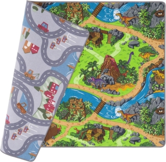 Snapstyle Kinderteppich Straßenteppich Beidseitig Straßenlandschaften, Rechteckig, Höhe: 6 mm