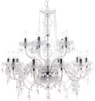 riess-ambiente Kronleuchter CRYSTAL 80cm klar, ohne Leuchtmittel, Hängelampe · Wohnzimmer · Acryl · Schlafzimmer · Barock Design