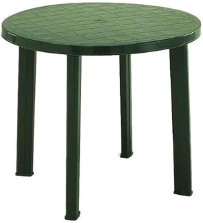 Gartentisch Tondo 90cm rund grün Kunststoff Terrassentisch Balkontisch Gartenmöbel