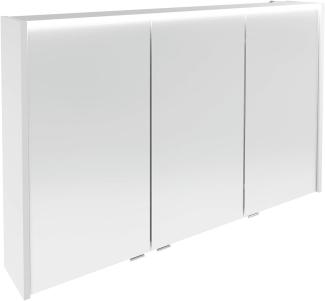 Fackelmann VERONA LED Spiegelschrank 110 cm, Weiß Glanz