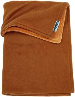 Meyco Knit Basic Velours Babydecke Camel 75x100 cm