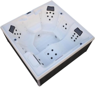 HOME DELUXE Outdoor Whirlpool STREAM BIG PURE - 207 x 207 cm für 5 Personen