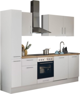 BASIC by Balculina Küchenzeile Turin, Breite 250 cm, wahlweise mit E-Geräten