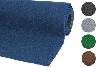 misento Kunstrasen Outdoor Teppich - wetterfester Rasenteppich für Balkon, Terrasse & Garten - leicht zu verlegen - 400x400 cm, Blau