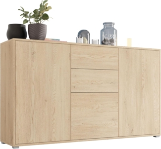 Kommode Gesita K3D2SZ (Farbe: Eiche Cremona)