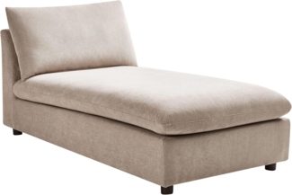 Chaiselongue VIZILLE Stoff Taupe
