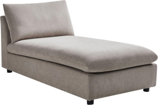 Chaiselongue Stoff taupe VIZILLE