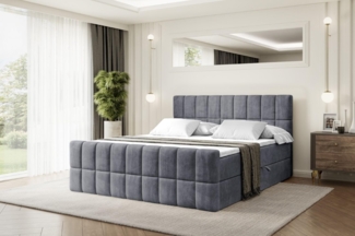 ALTDECOR Boxbett MIAMI-Z (Multipocket-Matratze H4, H3 Matratze Bonellfederung, Topper, Kopfteil)