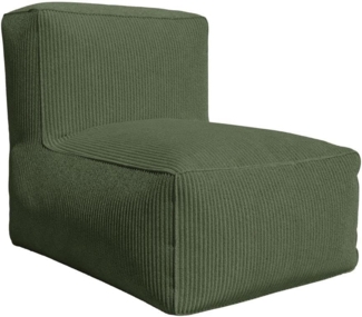 Vente-unique - Sessel - Cord - Grün - NOUMARA