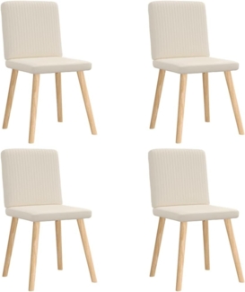 vidaXL Esszimmerstühle 4 Stk. Leinen 3315308