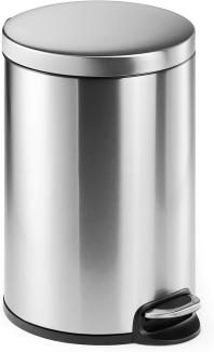 Durable Treteimer, Edelstahl, Silber, 20 Liter