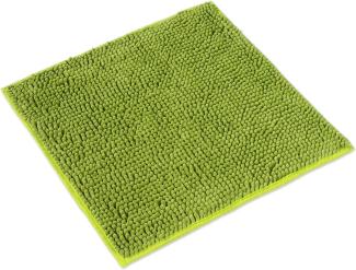 WohnDirect Badematte 45x45 cm | Grün - rutschfest & Waschbar - Badezimmerteppich zum Set kombinierbar, Badvorleger, WC Garnitur, Badteppich