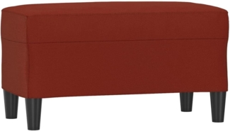 vidaXL Sitzbank Weinrot 70 x 35 x 41 cm Kunstleder [349395]