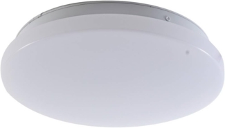 Lindby Außen-Deckenleuchte Kirkola, LED, Kunststoff Weiß universalweiß IP44mit Bewegungsmelder, LED 11 W gesamt, universalweiß