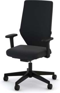 ASSMANN Bürostuhl Streamo mit Polsterrücken Schwarz 48x64x116cm Textil