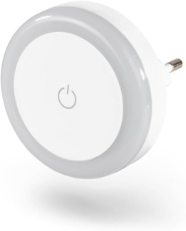 Hama LED Nachtlicht Nachtlicht für Stecksode mit Touch Sensor, warmweiß, energiesparend, Nachtlichtfunktion, LED fest integriert, Warmweiß, Für Kinder, Babys und Erwachsene