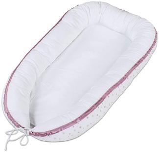 babybay Kuschelnest, weiß Sternemix sand/beere