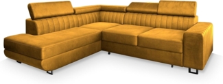 Masseno Ecksofa NOLA mit Schlaffunktion L-Form, Sofa mit Bettkasten