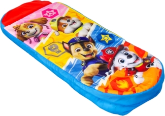 PAW PATROL Character World ReadyBed Kids aufblasbares Luftbett und Schlafsack mit Pumpe | Skye, Marshall, Rubble und Chase Design | Reisematratze für Übernachtungen und Camping oder Zuhause