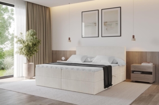 ALTDECOR Boxbett TOLO (Multipocket-Matratze H4, H3 Matratze Bonellfederung, Topper, Kopfteil)